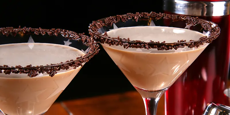 Frozen Chocolate Martini Mocktail Recipe