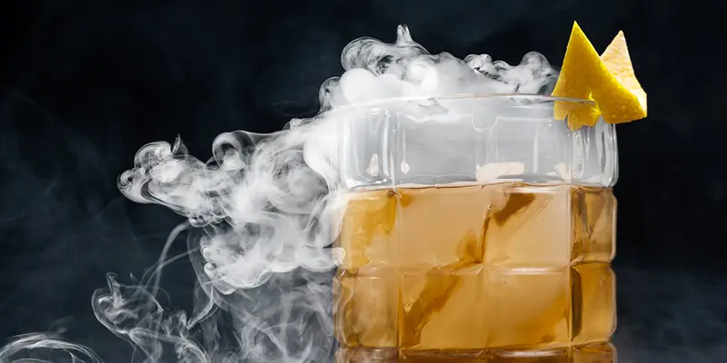 Smoked Old-Fashioned Ice Cubes